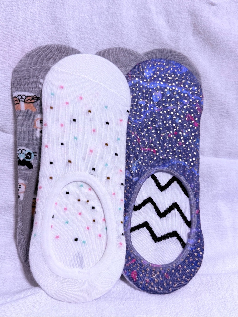 NWOT-Lane Bryant Women’s 9-11 Five-Pair Print Mesh Liner Socks